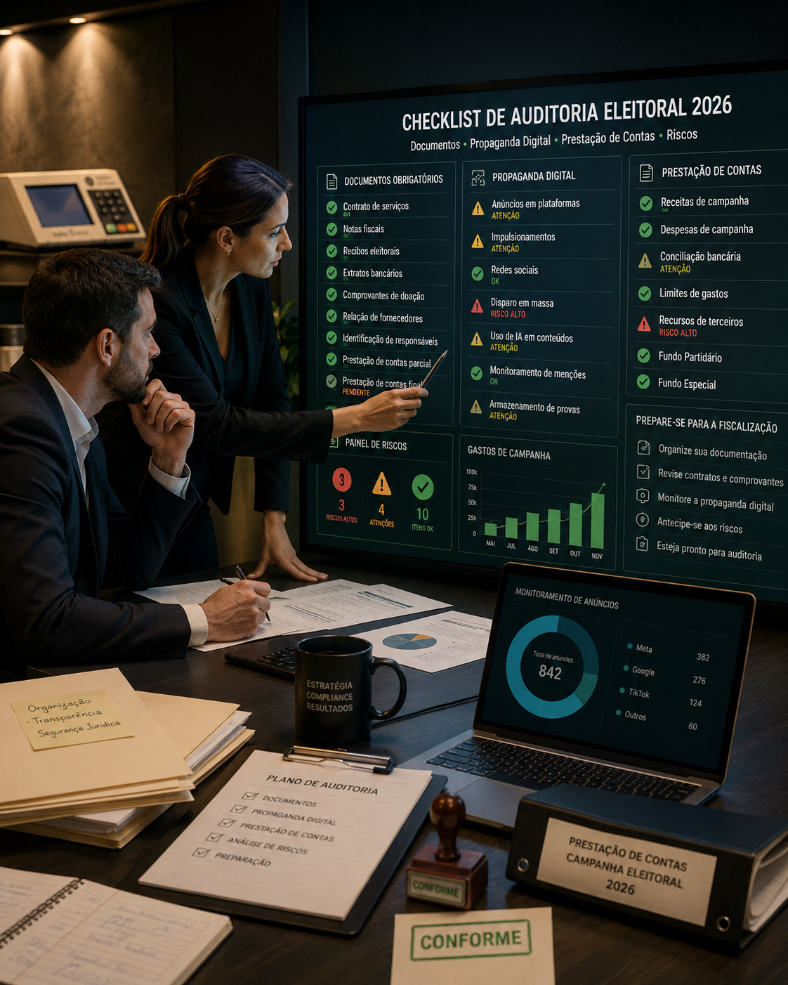 Checklist auditoria campanha eleitoral TSE 2026